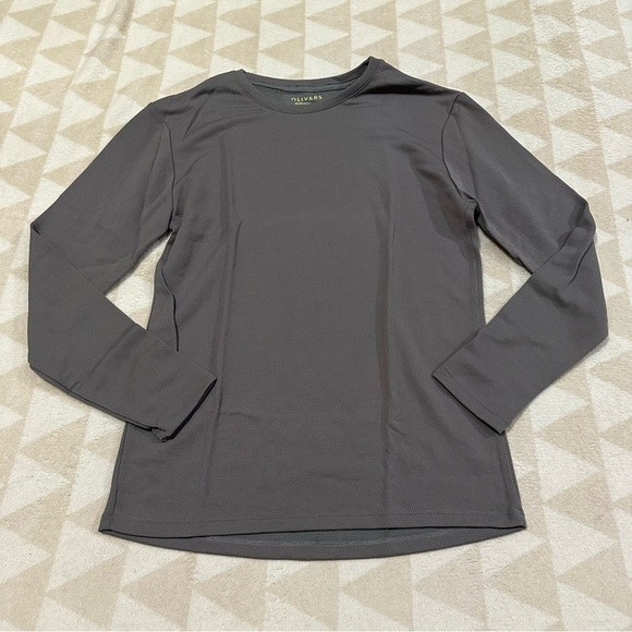 NWOT olivers apparel men’s terminal long sleeve shirt smoke grey - Picture 1 of 2